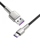 Кабель Baseus Cafule Metal Data Type-C 66W (0.25m) black - изображение 4