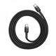 Кабель Baseus Cafule Type-C to Type-C PD 2.0 60W (1m) red/black - изображение 6