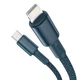 Кабель Baseus High Density Braided Type-C to Lightning PD 20W (1m) Голубой - изображение 4