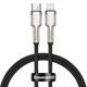 Кабель Baseus Cafule Metal Type-C to Lightning PD 20W (0.25m) black - зображення 1