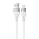Кабель Proove Soft Silicone USB to Lightning 2.4A (1m) white - изображение 1