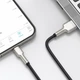 Кабель Baseus Cafule Metal Lightning 2.4A (0,25m) black - зображення 4