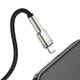 Кабель Baseus Cafule Metal Lightning 2.4A (0,25m) black - зображення 7