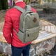 Рюкзак брезентовый хаки универсальный портфель - изображение 2