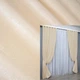 Комплект готовых штор VR-Textil Лен Парма № 1350ш Бежевый 150х270 см 2 шт (33-0174) - изображение 1
