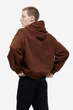 Худі оверсайз преміум якості H&M S коричневий 1035203026 - изображение 5