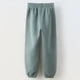 Детские теплые спортивные штаны для девочки Zara KK9008-707-527_серо-зеленый 134 см Серо-зеленые (Za04448005268) - изображение 2