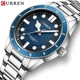 Мужские часы Curren 8450 Silver-Blue (A-041369) - изображение 2