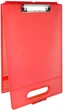 Папка-кейс з ручкою Dexas Clipcase-1 А4 з кліпсою 40x25,5 червоний (1717-J1795) - зображення 2