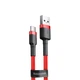 Кабель Baseus Cafule Type-C 3A (1m) red - зображення 1