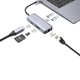 Type-C-Хаб Proove Iron Link 6 in 1 (2*USB3.0 + SD/TF + RJ45 + HDMI) silver - зображення 4