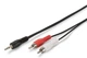 Кабель ASSMANN аудіо (jack 3.5мм-M/RCA-Mx2) Stereo Cable 2.5м (AK-510300-025-S) - зображення 2