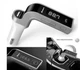 FM Модулятор Трансмітер для авто з Bluetooth MP3 AUX передавач Clefers G7 чорний зі сріблястим (508750) - зображення 3