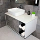 Тумба с раковиной REXON Ombra RX99CG/100 Glossy White/Espresso - изображение 2