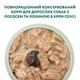Упаковка повнораціонного консервованого корму Optimeal для дорослих собак з лососем і голубиною в крем соусі 100 г х 12 шт (B2910502) (4820215369725/4820269140332)A - изображение 5