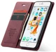 Чохол книжка Caseme з магнітом для iPhone 7 / 8 бордовий гаманець - зображення 2