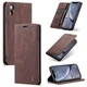 Чехол книжка Caseme с магнитом для iPhone XR кофейный бумажник - изображение 2