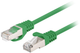 Patchcord Lanberg FTP Cat 6 0.25 m Green (5901969436365) - obraz 1