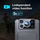 Портативная цифровая Wi-Fi мини-камера для ношения на теле HD 1080P с ИК-ночным виденьем, встроенным микрофоном, Серый - изображение 7