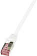 Patchcord LogiLink Cat 6 S/FTP 5 m White (4052792020953) - obraz 1