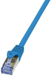 Patchcord LogiLink Cat 6a S/FTP 7.5 m Blue (4052792020601) - obraz 1