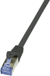 Patchcord LogiLink Cat 6a S/FTP 5 m Black (4052792020410) - obraz 2