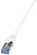 Патч-корд LogiLink Cat 6a/7 S/FTP 20 м White (4052792032215) - зображення 1