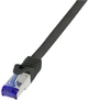 Patchcord LogiLink Cat 6a S/FTP Ultraflex 20 m Black (4052792055993) - obraz 1
