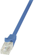 Патч-корд LogiLink Cat 6 U/UTP 1 м Blue (4052792024098) - зображення 1