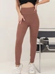 Леггинсы в рубчик женские ISSA PLUS 14305 S Коричневые (issa2007682525492) - изображение 1