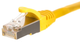 Patchcord Netrack Cat 5e S/FTP 10 m Yellow (5908268774624) - obraz 1