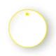 Тарілка обідня дитяча МВМ MY HOME 20 см Жовта (KP-46 YELLOW) - зображення 1
