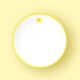 Тарілка обідня дитяча МВМ MY HOME 20 см Жовта (KP-46 YELLOW) - зображення 4