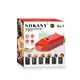Вафельница Sokany SK-BBQ-836 электрический мультипекарь двусторонний нагрев антипригарное покрытие 6 в 1 на 700 Вт - изображение 7