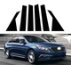 Автомобільні накладки на стійки дверей Hyundai Sonata (2016 – 2020 р.), Чорний глянець, 6 шт. - зображення 5