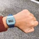 Женские наручные практичные часы CASIO F-91WS-2 Голубой\прозрачный - изображение 7