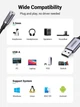 USB-адаптер для звуковой карты Ugreen USB to Jack 3.5mm Grey (YM1604) - изображение 3