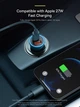 Автомобільний зарядний пристрій Baseus Golden Contactor Max Dual Fast Charger U+C 60 W Dark Gray (YM1518) - зображення 9