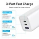 Зарядное устройство Vention Adapter USB-C GaN Fast Charging PD QC4+ 65W FED White (YM1640) - изображение 10