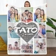 Плед 3D со своим фото Найкращий Тато в світі на 8 фото 20222370_B 11534 135х160 см - изображение 1