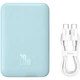Портативний зарядний пристрій Power Bank Baseus Magnetic Mini OS 20W c БЗП 10000 mAh (PPCX110105) Blue - зображення 2