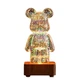 Ночник Bearbrick, 3D ночник светильник Мишка (83289) - изображение 1
