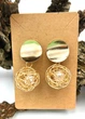 Сережки золотисті кульки всередині з намистинками Fashion Jewelry 4632 - зображення 7
