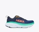 Женские кроссовки HOKA ONE ONE BONDI 8 1127952 OSBB 40 (EU 40, USA 8B, 25 см) синие с зеленым - изображение 7
