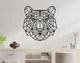 Декоративное панно на стену из дерева Upwood Decor Тигр Tiger 71.4 х 70 см black - изображение 1