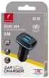 Автомобильное зарядное устройство Sky Dolphin SZ18 2-USB 3.4 A Черное (AZP-000098) - изображение 2