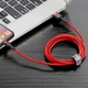 Кабель Baseus Cafule Lightning 2.4A (0.5m) red/black - зображення 4