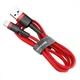 Кабель Baseus Cafule Lightning 2.4A (0.5m) red/black - зображення 6