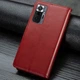 Шкіряний чохол-книжка GETMAN Gallant (PU) для Xiaomi Redmi Note 10 Pro/10 Pro Max Червоний - зображення 6