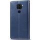 Шкіряний чохол-книжка GETMAN Gallant (PU) для Xiaomi Redmi Note 9/Redmi 10X Синій - изображение 2